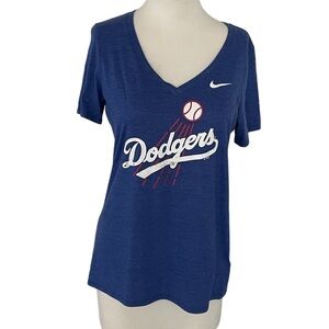 Nike Dodgers V-Neck Tee Size L
